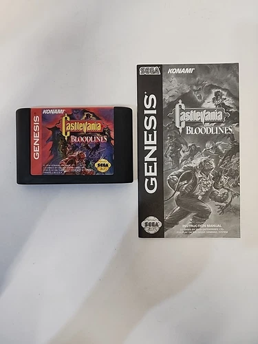 Castlevania Bloodlines Sega Genesis (Game And Manual Only No Box) Tested 