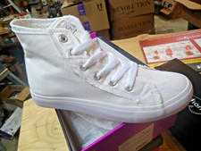 Revolution Dancewear Classic High Top Sneaker- Size 6.0 ADULT WHITE
