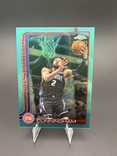 2025-26 Topps Chrome - Cade Cunningham #88 Teal Refractor /199