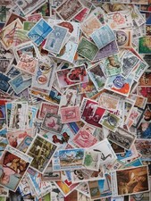Lot de 500 Timbres  GF et MF différents 60 pays + 2 blocs thématiques