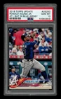 2018 Topps Update: #US250 Ronald Acuna Jr. At Bat in Blue Jersey PSA 10 GEM MINT