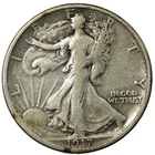 1917-S Rev San Francisco Walking Liberty Half Dollar 50C Very Fine VF+