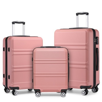 M-L-XL Reisekoffer Hartschalenkoffer 4-Rader-Trolley-Koffer Handgepäck ABS+PC