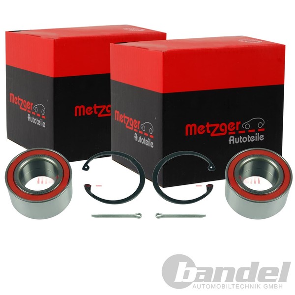2X Metzger RADLAGER-SATZ Hinten Passend FÜR Hyundai Santa Tucson KIA Sportage-image