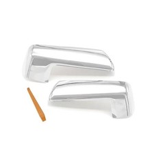 Mirror Caps Compatible with 2019-2026 Silverado/Sierra 1500, Pair  ABS Chrome