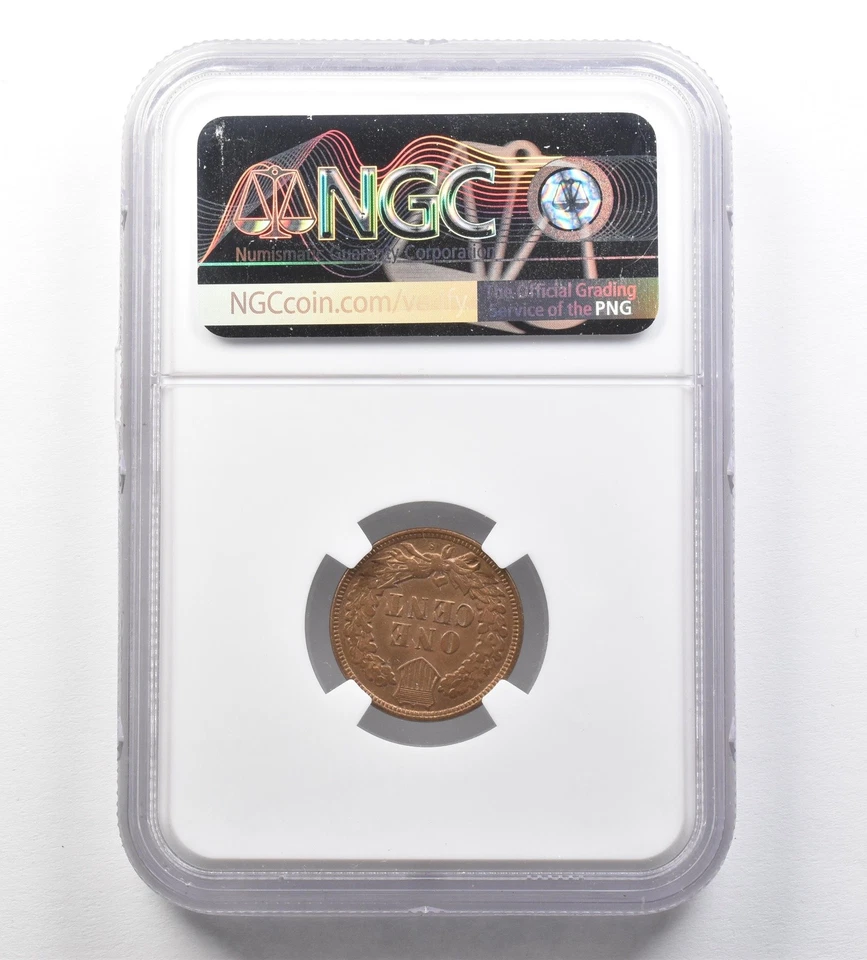 1908-S Indian Head Cent MS64 RB NGC CAC *3470 - Image 2 of 3