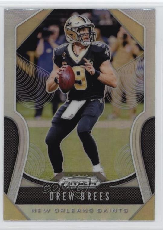 2019 Panini Prizm Silver Prizm Drew Brees #186 w1s