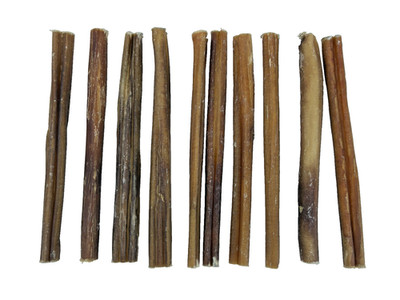 Natural  Beef -Thin Bully STICKS - 6 inches - Natural treats for dogs - 10 count