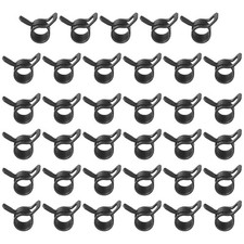 Confezione da 35 Morsetti per Tubi a Molla per Tubo OD 6-6,8mm, Nero