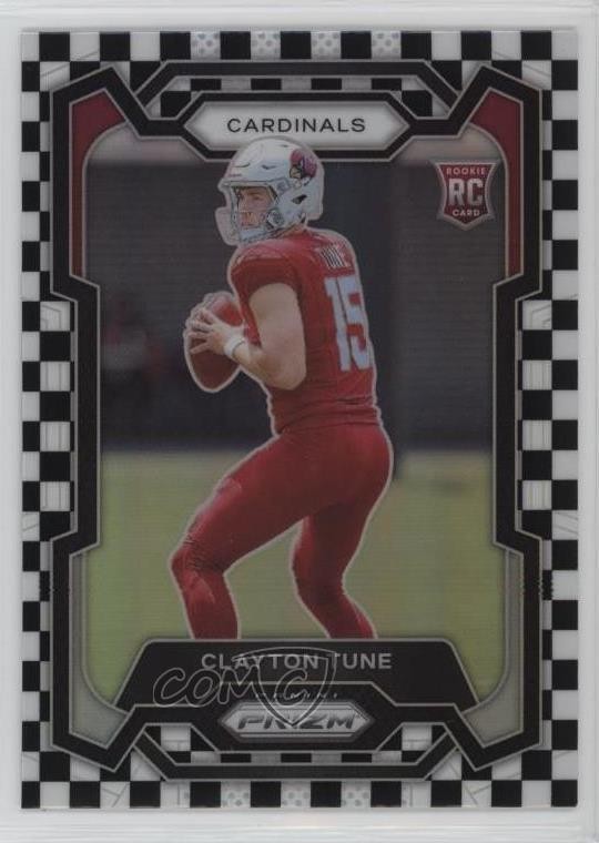 2023 Panini Prizm Rookies Black & White Checker Clayton Tune #302 Rookie RC 0q21
