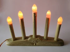 5 Light Christmas Window Candolier Candle Candelabra C7 bulb Combine Ship & Save