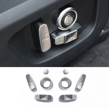 For Range Rover Velar 18-2022 Matte Silver Seat Adjust Handle Button Switch Trim
