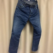 SAMURAI JEANS 17-027 Lee Model Straight Denim W35 Blue Selvage
