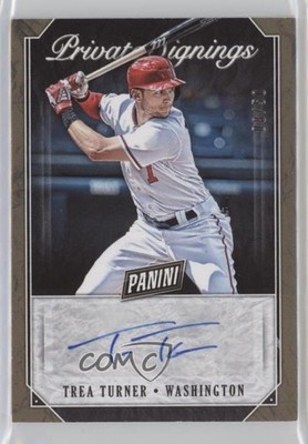 2019 Panini Black Friday Private Signings 8/50 Trea Turner #TT Auto s3g