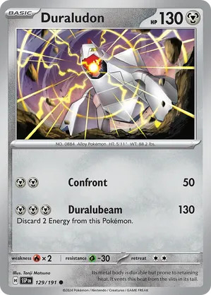 Duraludon 129/191 Common Surging Sparks Pokemon Near Mint