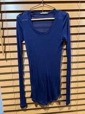 Isabel Marant Etoile - Sheer Navy Top - Small/Medium