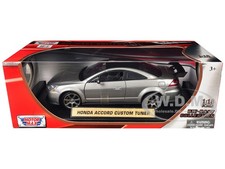2003 Honda Accord Custom Tuner Grey 1/18 Diecast Model by MOTORMAX