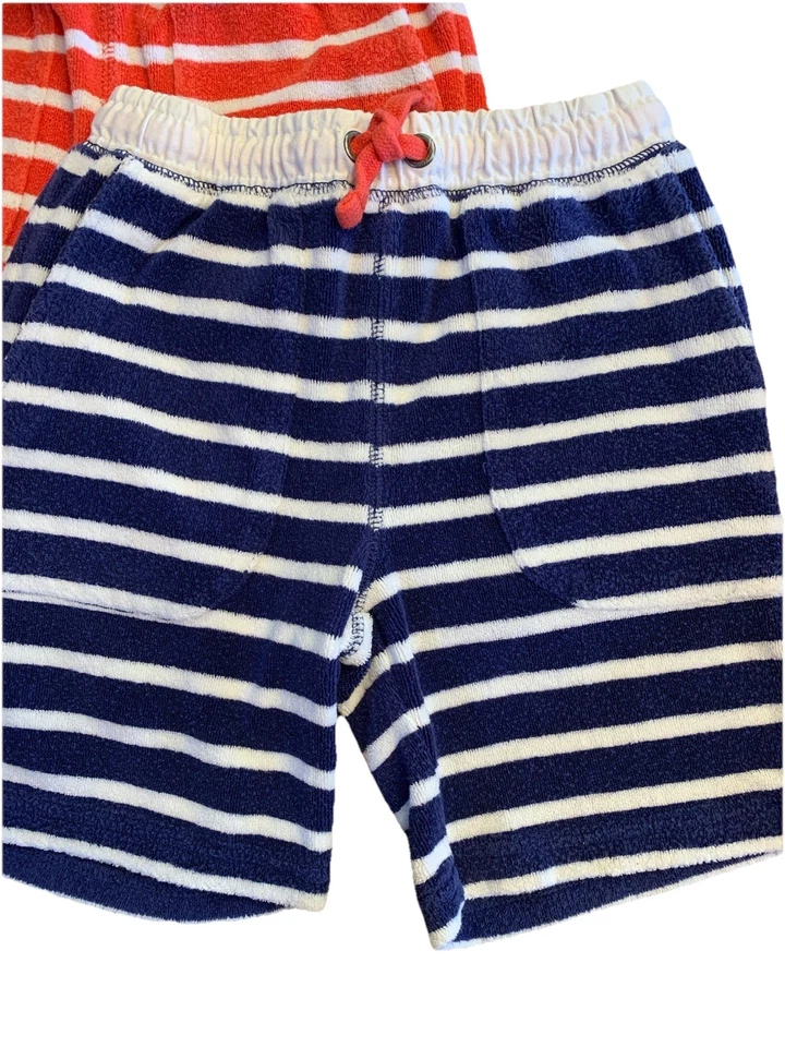 Paquete Mini Boden/2 Pantalones Cortos/Pantalones Cortos Largos Tela Terry Talla 7 Años Niños/Niñas Foto 2 de 4
