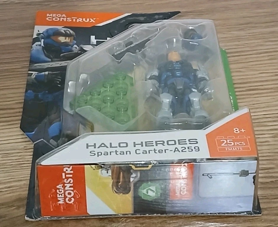 Mega Bloks Construx Halo Heroes Series 7 Spartan Carter-A259 FMM75 Mattel 2017 - Image 3 of 4