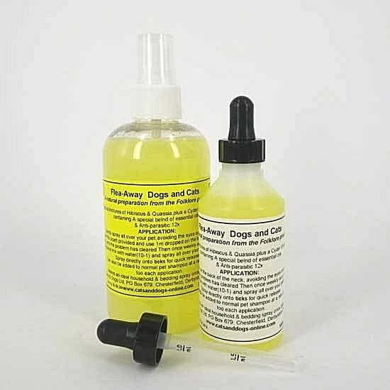 Natural Flea Away Spot on One years Prevention Treatment for Dogs & Cats
