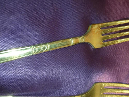 1881 Rogers Oneida Capri 1935 Sterling Silver Plate Flatware Viande Grille Fork - Picture 4 of 7
