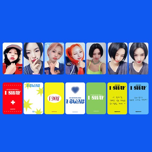 7 pezzi/set Kpop (G)I-DLE I SWAY Membro Scheda Fotografica Autoprodotta HD Fotocard - Foto 5 di 7