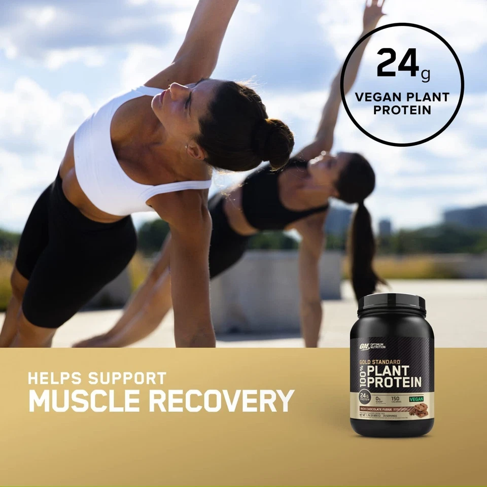 Proteína en polvo 100 % vegetal Optimum Nutrition Gold Standard, 20 porciones Foto 4 de 4