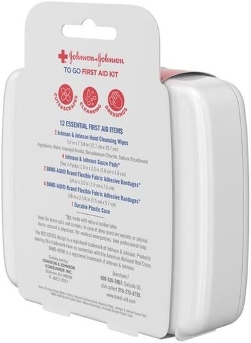 Johnson & Johnson First Aid To Go Kit (Set of 12 Piece ) - Bild 5 von 5