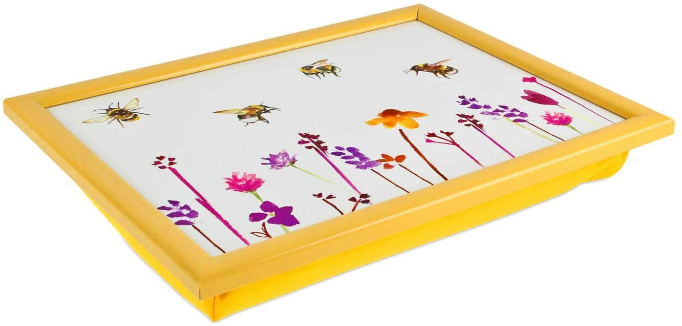 DINNER LAP TRAY BEAN BAG CUSHIONED PADDED LAPTRAYS BREAKFAST FOOD