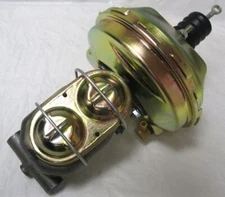9" Chevy Nova 2 Zinc Power Brake Booster Kit + Zinc Bail Top Master Cylinder GM