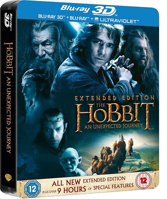 Der Hobbit: Eine unerwartete Reise - Extended Edition Steelbook - Blu-ray 3D OVP