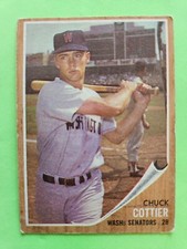 1962 Topps Baseball Chuck Cottier #27 Washington Senators