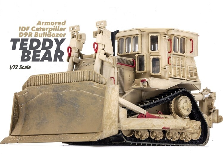 1/72 Israel Armored IDF Caterpillar D9R Bulldozer Desert Color