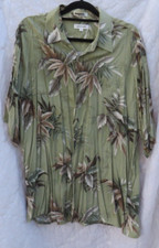 Pierre Cardin Mens Hawiian Shirt Multicolor Floral XL - 54" - Rayon Short Sleeve