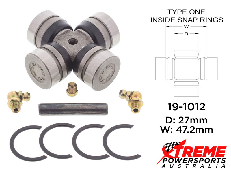 U-Joint Kit For Polaris Sportsman 500 HO 4x4 (1998-2001) Front Axle - Caltric Replacement 6 thumbnail image