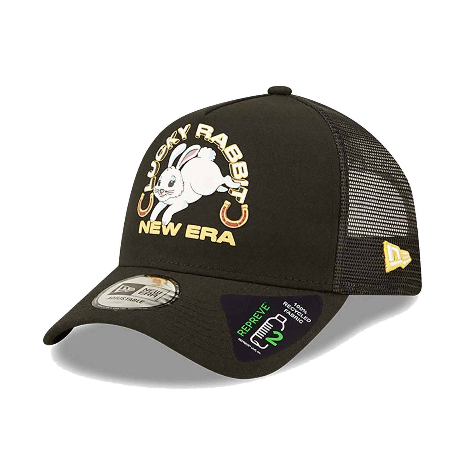 New Era Cap Men's Lucky White Rabbit Repreve Fabric Snapback Trucker Hat