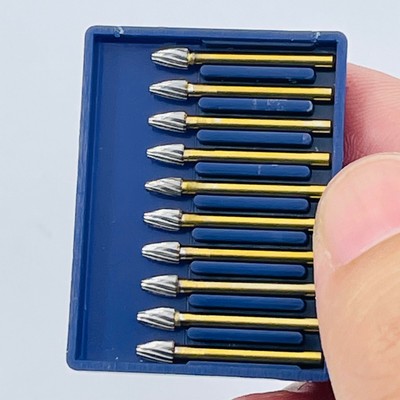 20 Fraises Dentaires FG 7406 En Carbure De Tungstène - 19 Mm, Pour Turbine Haute Vitesse, Neuves