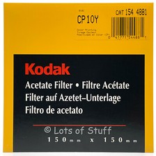 Kodak Acetate Filter 150mm X 150mm CP 10Y NOS Sealed Packaging Cat 154 4881