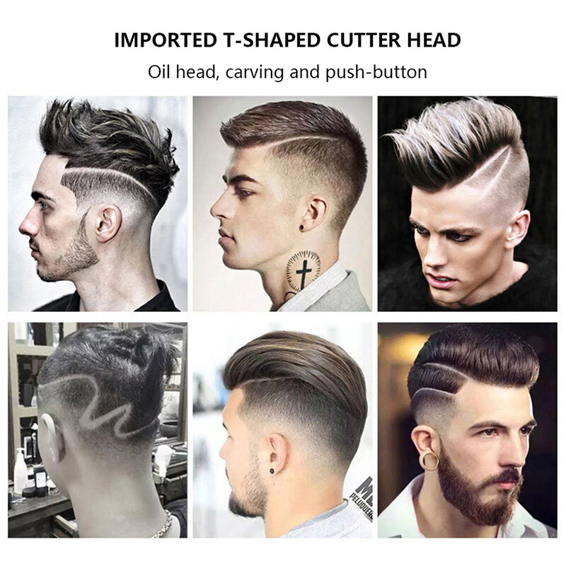 Pro Cordless T-Outliner Clipper Portable Electric Trimmer Wireless Hair Cutting