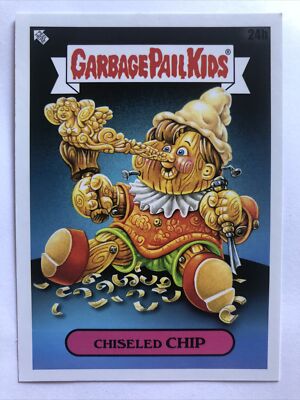 Garbage Pail Kids 2022 Topps Stickerbuch Worms Chiseled Chip 24b