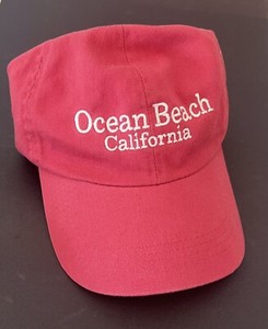 Ocean Beach California Cap Pre-owned Never Worn Sailor’s Breton Red
