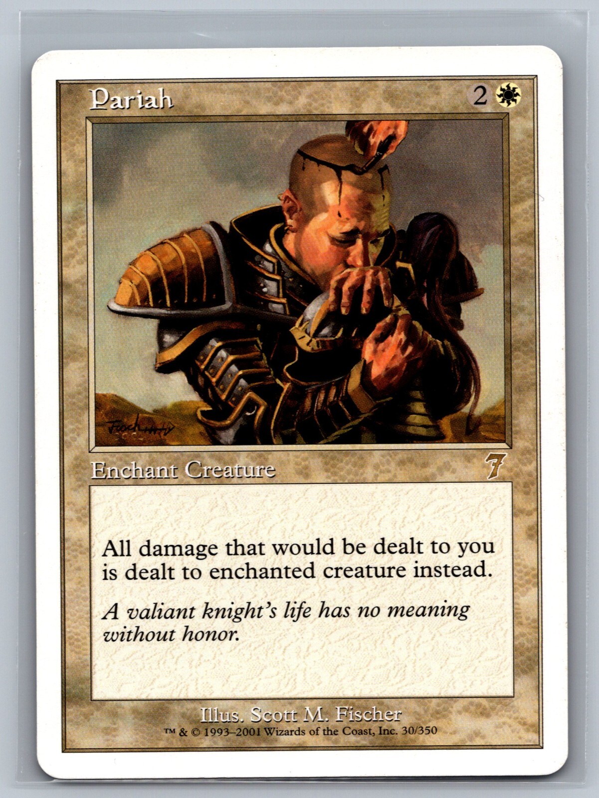 Magic The Gathering 7th Edition Pariah #30/350 MTG TCG CCG Seventh