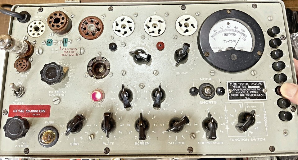 Tube à Vide BELVU 12AX7SH Triple Mica Plaques Argentées, O-Getter Carré, Testé TV7D/U - Occasion