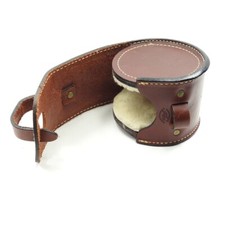 Holland Sport Leather Fly Fishing Reel Case. Made in USA.