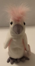 TY Beanie Baby - KUKU the Cockattoo Bird MWMT Stuffed Animal Toy New Retired