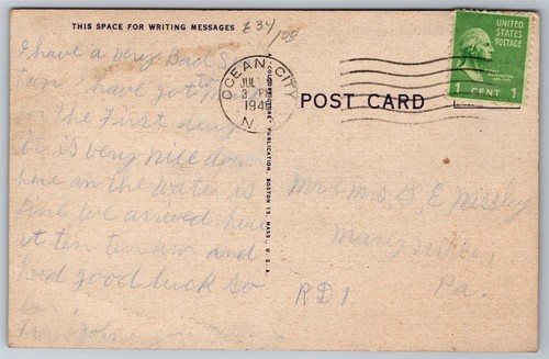 Postcard Making Hay While the Sun Shines Lady linen S179 - Picture 2 of 2