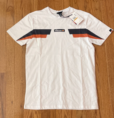 ellesse Men's Fellion White Short Sleeve Shirt Small NWT $40