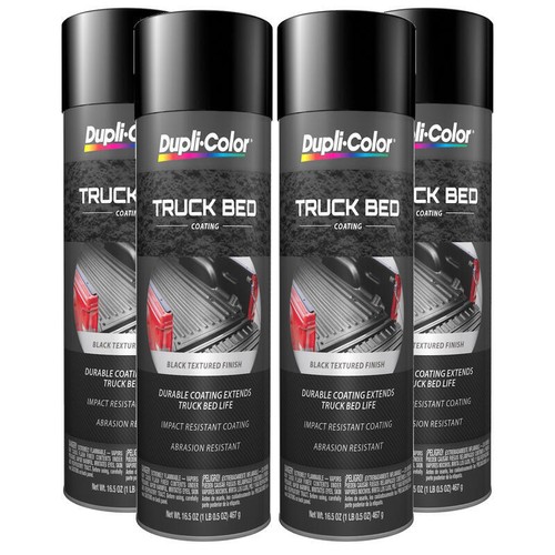 Duplicolor TR250 (4Pack), Truck Bed Liner Coating, Black, 16.5oz