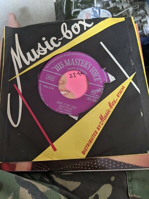 RARE TONY PINELLI 7'' VINYL SINGLE MANI BUCATE HIS MASTERS VOICE GREECE 7MG 5001