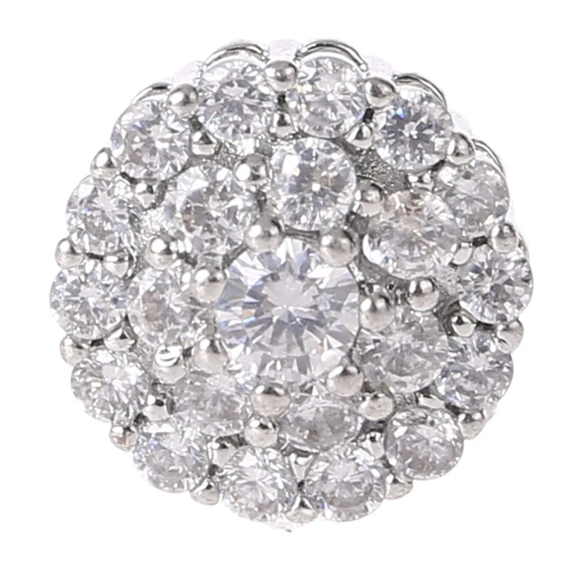 5Pcs 12mm Crystal for Rhinestone Flower Round Buttons with Metal Embellishm - Image 4 of 4